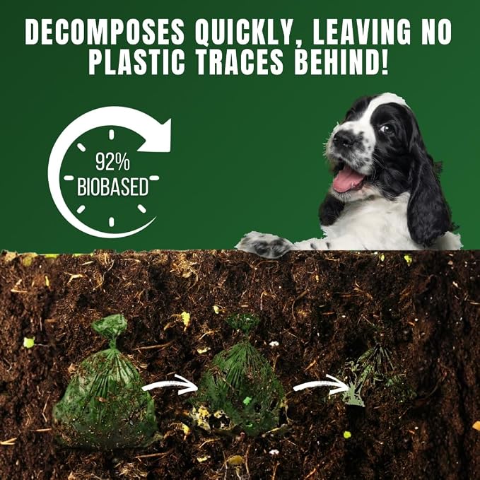 Pet N Pet Dog Poop Bags Rolls, 180 Count, Unscented Leak Proof Thick Waste