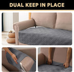 Grey Waterproof Couch Cover for Dogs Washable,Pet Couch Covers for Sofa Thick Dog Bed Cover Non-Slip Couch Covers for 3 Cushion Couch Sofa Pet Friendly, 1 Piece,47" x 78"