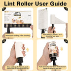 Lint Roller for Pet Hair Removal, Extra Sticky Pet Hair Rollers | Value pack includes 3 handles and 8 extra sticky rolls, 120 sheets per roll and 960 sheets total for pet hair removal.