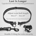 iYoShop Hands Free Dog Leash with Zipper Pouch, Dual Padded Handles and Durable Bungee for Walking, Jogging and Running Your Dog (Medium, 8-25 lbs, Black)