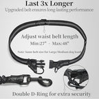 iYoShop Hands Free Dog Leash with Zipper Pouch, Dual Padded Handles and Durable Bungee for Walking, Jogging and Running Your Dog (Yellow Heart, Large)