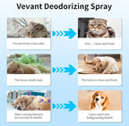 Pet Odor Eliminator Spray, for Cat & Dog Deodorizer, 16.9 fl.oz | Cat & Dog Deodorizer, Safe and non irritating, Removes Odors from Pet Secretions, Feces, Urine, For Furniture & Pet Supplies