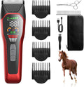 Horse Clippers Low Noise Rechargeble Horse Trimmer Kit | Pet Shaver for Heavy Thick Coats Grooming, 2-Speed Cordless Shears for Sheep, Cats and Dogs