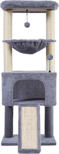ROYPET Fashion Design 43.3" Cat Trees with Cat Houses,Grey