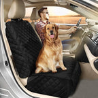 Bark Lover Deluxe Dog Seat Cover for Front Seat-More Durable Spill-Resistant Front Seat Protector, High Heat Resistant and Nonslip Front Seat Cover for Dogs Kids, Universal Size (Black, 2 Pack)