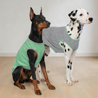 KYEESE 2Pack Dog Shirt, Lightweight Sun Protection Sleeveless Dog T Shirts for Medium Large Dogs Boy, Breathable Pet Reflective Tank Top Summer Dogs Clothes for Outdoor Walking, Grey+Dark Green, 2XL