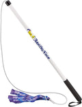 Squishy Face Studio Flirt Pole V2, Purple/Blue Tie Dye, Regular 36" | With Lure, Durable Dog Toy, Fun Obedience Training & Exercise, All Breed Sizes