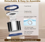 UPSKY 12L Dog Water Bowl No Spill Stainless Steel for Slow Drinking Blue | Large Capacity, Spill-proof, Non-slip Design, Durable, For Large Dogs, Messy Drinkers & Multi-pet Homes, Outdoor / Indoor
