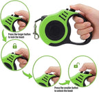 PETIMP Retractable Dog Leash Lightweight 16FT Leash Set | with Folding Bowl,Dispenser,waste Bags, for Small Medium Dogs(Green)