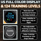 Dog Shock Collar with Remote, Unmatched 4-Mile Range, Night-Light Mode, Training Guide Included, 124 Training Levels & 4 Modes, Beep Vibration Shock, Waterproof Rechargeable, Fits All Dogs (2 Collars)