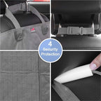 HONEST OUTFITTERS Dog Car Seat Covers, Pet Front Cover for Cars, Trucks, and Suv's - Waterproof & Nonslip Dog Seat Cover(Gray)
