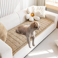 Pet Couch Covers Protector for Dogs Sofa Slipcovers Washable Cushion Cover | Non slip,scratch-proof furniture protector fits I-shape armchair,loveseat,recliner,sectional sofa pads(brown,27in*71in)