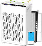 DAYETTE Air Purifiers for Home Large Room Up to 1800 Ft² with Fragrance, Smart WiFi Alexa Control,Auto Mode, HEPA 14 Air Purifier with Washable Prefilter for Bedroom, Dorm Room, Pets, Office