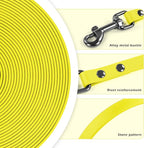 Wolfone Waterproof Dog Leash 50FT Long Line Recall Training Lead | 50FT Dog Leash Durable PVC coated long line with easy clean surface strong nylon core for recall training and outdoor use