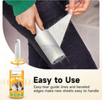 Extra Sticky Lint Roller for Pet Hair, 600 Sheets, 2 Handles | Everyday Value Pack for Clothes, Couch, Furniture, Car & Bedding