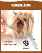 5-in-1 Low Noise Rechargeable Cordless Dog Clippers Pet Grooming Kit for Dogs & Cats|Quiet high Power pet Grooming Set for Small Large Dogs & Thick Coated Cats, Includes Comb, Clippers & Nail Clipper