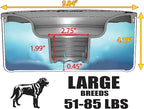 Stainless Steel Dripless Water Bowl with Tritan Plastic Lid – Holds 1 Gal, Reduces Spills & Trails Up to 85%+, Water Bowl for Large Breed Dogs (51-85 lbs), The Original Slobber Stopper