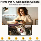 P0 Pet Camera Indoor with 360° Pan-Tilt | Plastic | Pet, Security | Pet Behavior Recognition, 2 Way Audio, Night Vision | 5MP