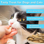 Minnows 8 oz Freeze Dried Minnows, 100% Natural Premium Cat & Dog Treats, Freeze Dried Pet Treats for Cats Dogs Bulk Package (8 OZ)