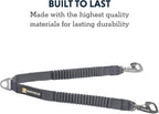 Ruffwear, Double Track Coupler, Double Leash for Two Dogs, Premium Heavy Duty Dual Splitter with 360° Lockable Swivel No Tangle, Shock-Absorbing Stretch Webbing for Walking & Hiking, Basalt Gray