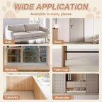 Cat Scratch Furniture Protector, 160"x12" Single-Sided Sticky Couch Protector from Cat Claws, Transparent Plastic Cover Adhesive Clear Anti Scratch Deterrent for Furniture Sofa Door (30 Pins)
