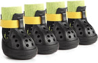 Dog Shoes for Hot Summer Pavement, Dog Shoes for Large Dogs, Waterproof Dog Boots & Paw Protectors, Non-Slip Dog Rain Booties, Easy Clean Sandals for Beach Black Size 10