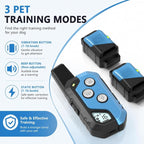 Shock Collar for Dogs, Dog Training Collar with Remote Control for 2 Dogs, 3 Training Modes with Beep, Vibration and Satic, Waterproof, Rechargeable for Large Medium