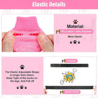 BEAUTYZOO Anti Slip Dog Socks for Small Medium Large Dogs with Grips Straps on Hardwood Floor Protection Wear, Traction Control 3 Pairs Double Side Paw Protector to Prevent Licking for Girl or Boy