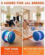 Xeuch Interactive Dog Toys, Automatic Irregular Moving and Rolling Dog Ball with 2 Speed Modes, E-TPU Material, Motion Activated Pet Toys with Rope for Dogs Puppies, Dog Stimulation Toy (Blue) | 2 Speed Modes, E-TPU Material, Motion Activated Pet Toys ...
