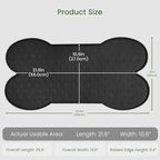 PWTAA Dog Food Mat Anti-Slip Silicone Dog Bowl Mat Thicker Pet Placemat Waterproof Cat Feeder Pad with Raised Edge Puppy Kitten Feeding Mats Suitable Small Medium-Sized Dogs Cats Eating Tray