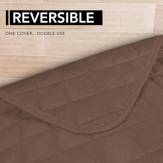 Easy-Going Sectional Couch Covers for Dogs L Shape Sofa Cover Reversible Sofa Slipcover Chaise Lounge Cover Furniture Protector Cover for Pets Dog Cat (42 x 68 inches, Brown/Brown) | Soft Sofa Slipcover For Dogs, Fits Left/Right Chaise Lounge Protector...