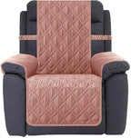 Ameritex Waterproof Nonslip Recliner Cover Stay in Place, Dog Chair Cover Furniture Protector, Ideal Recliner Slipcovers for Pets and Kids (Pink, 23")