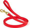 Viper Biothane K9 Working Dog Leash Waterproof Lead for Tracking Training Schutzhund Odor-Proof Long Line with Solid Brass Snap for Puppy Medium and Large Dogs, 20ft Cherry Red
