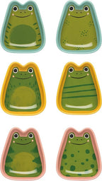 Jubilee Stoneware Pinch Bowls, Ribbit