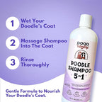 Dood Woof Dog Shampoo and Conditioner for Doodle - All Natural Dog Shampoo for Smelly Dogs, Sensitive Skin Pet Shampoo for Dogs, Goldendoodle, Doodles, Poodle, Puppy Shampoo and Conditioner - Dog Soap