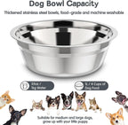 XIAZ Elevated Dog Bowls Large Breed Raised Dogs Bowl Stand Large/Medium Sized Dog Stainless Steel Food Water Bowl Stands 5 Heights Adjustable 9/11/12/14in Pet Feeder Dish Station