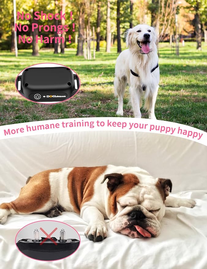 No Shock Dog Training Collar 2 Dogs | Vibrating Dog Collar, Vibration Collar for Small Medium Large Dogs - No Shock No Prongs