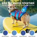 ASENKU Dog Life Jacket - Pet Safety Vest for Swimming & Boating, Shark Life Jacket with Floatation, Dog Lifesavers Swimsuits for Small Medium Large Dogs (GradStar, XL)
