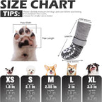 EXPAWLORER Dog Socks to Prevent Licking and Slipping, Summer Dog Shoes for Hot Pavement, Paw Protectors for Hardwood Floors Anti-Slip, Dog Booties for Small Medium Large Senior Dogs,Black Grey XL