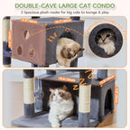Taoqimiao 79in Cat Tree, Tall Large Cat Tower for Indoor Adult Cats S10G | Easy assembly, Sturdy, Multi Level, Easy Clean, Cozy Condo, Perches, Baskets, Suitable for Kittens and Adult Cats