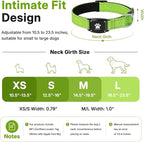 GPS Dog Collar Tracker 2-in-1,Reflective Waterproof Pet Collar,iOS-Only,No Monthly Fees,Unlimited Range,Dog Tracking Collar Pet Tracker,for Small Medium Large Dogs(XS (10.5"-13.5"), Green)