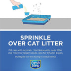 Fresh Step Cat Litter Crystals Deodorizer, Non Toxic Odor Neutralizing Crystals for Litter Boxes that Help Control Smells and Keep Home Areas Fresh, Summer Breeze Scent, 15 Ounce - 3 Pack | Non-toxic crystals neutralize odor at the source in any litter...