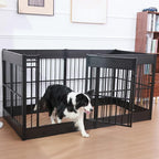 Dog Playpen, 35.4" Height Dog Pen Indoor, Heavy Duty, Safe and Sturdy, Furniture Style Puppy Pen
