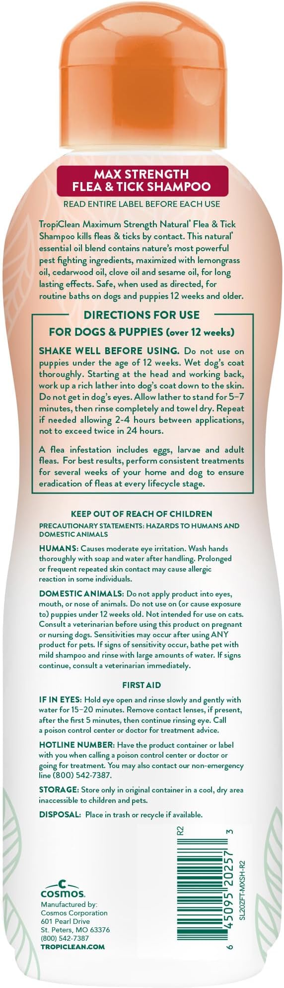 Parent NFT Shampoos only | Powerful & Natural Defense | Flea & Tick Prevention | For Large & Small Dogs | Made in USA