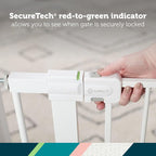 Safety 1st Easy Install 28'' Walk Thru Gate, Fits Between 29'' and 38'', Black, 1-Pack,(GA105CBLK)