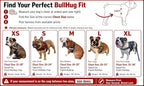 BULLHUG Adjustable Dog Harness– No Pull, No Choke – for English Bulldogs, French Bulldogs, Pugs & Broad-Chested Breeds – Easy, Safe Walks (NEON Orange, Small)