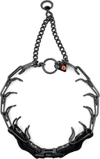 Herm Sprenger Prong Collar for Dogs Training - 2.25mm Prongs for Small Dogs with 14-19" Neck - Quick Release Buckle & Swivel Ring for Easy Use - Made of Durable Black Stainless Steel in Germany