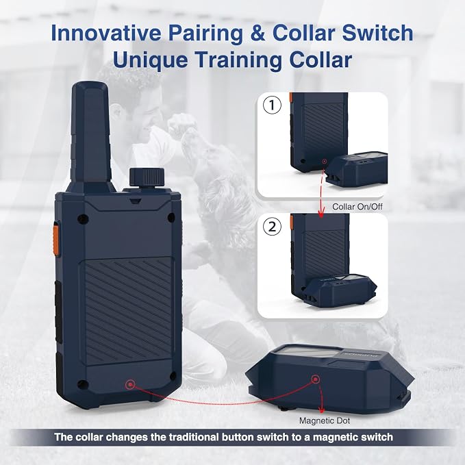 Dog Training Collar 2 Dogs (20-140 Lbs) - 4200FT Dog Training Collar with Remote, 4 Powerful Modes with 119 Training Levels Rechargeable Electric Dog Collar for Large Dogs