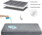 WNPETHOME Orthopedic XXL Dog Beds Large Sized Dog, Waterproof Extra Large Dogs Bed with Removable Washable Cover, Multi-Needle Quilting Dogs Crate Bed