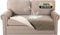 Waterproof Sofa Bed Cover Washable，Thick Loveseat Couch Covers for 2 Cushion Couch Sofa Pet Friendly, Pet Couch Covers Furniture Protector for Dogs Cats ((Taupe,40x48 Inch)